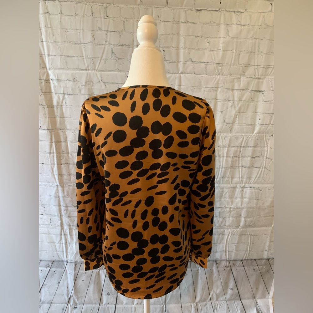 J. Crew Leopard Ruffle Blouse - Picture 3 of 3